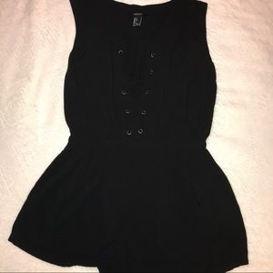 Forever 21 lace up romper